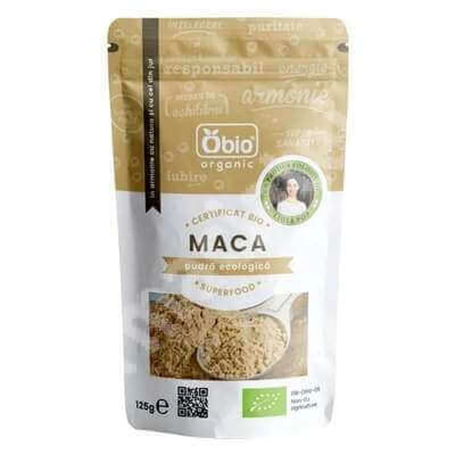 Органічний порошок маки, 125 г, Obio: ціни та характеристики