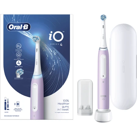 Oral-B EL.ZK iO Series 4 Lavender + шейкер + дорожный футляр: цены и характеристики