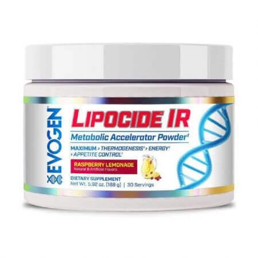Порошок для ускорения метаболизма Lipocide IR со вкусом малинового лимонада, 168 г, Evogen Nutrition: цены и характеристики