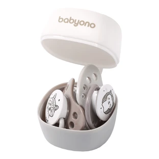 BabyOno Natural Nursing, держатель для пустышки, белый