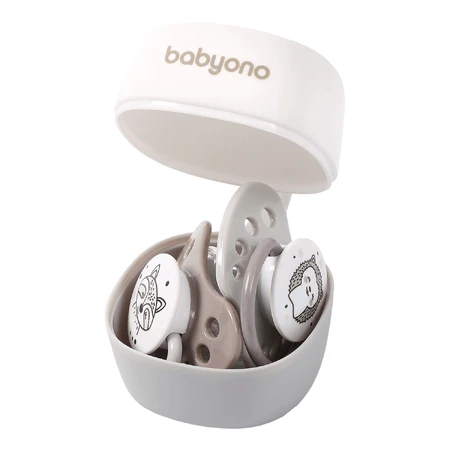 BabyOno Natural Nursing, держатель для пустышки, белый: цены и характеристики