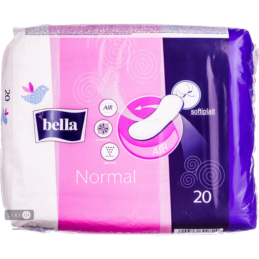 Прокладки гигиенические Bella Normal №20: цены и характеристики