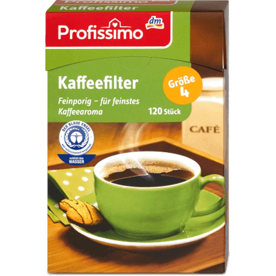 Фильтры для кофе Profissimo, размер 4, 120 шт.: цены и характеристики