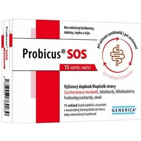 GENERICA Пробікус® SOS 1×15 шт, дієтична добавка: ціни та характеристики