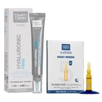 Набор с бесплатным гиалуроновым филлером MartiDerm Shots, сыворотка для лица, 20 мл + Platinum Night Renew, ночной бустер, 2 мл x 5 ампул: цены и характеристики