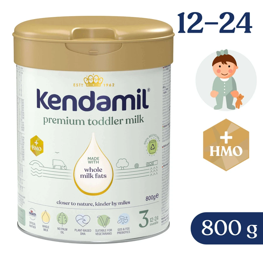 Сухая молочная смесь Kendamil Premium 3 HMO+ для детей после 12 месяцев, 800 г: цены и характеристики