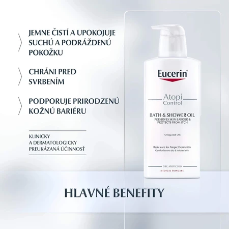 Олія для душу Eucerin AtopiControl 400 мл: ціни та характеристики