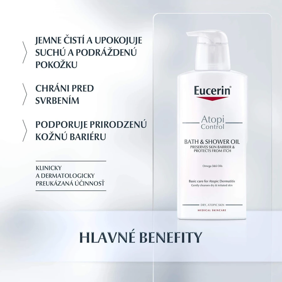Олія для душу Eucerin AtopiControl 400 мл: ціни та характеристики