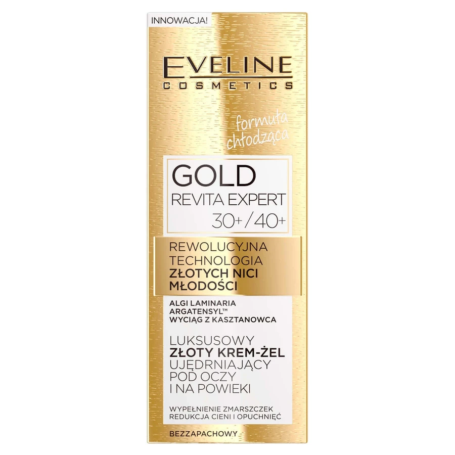 Eveline Gold Revita Expert 30/40+ Зміцнюючий крем-гель під очі та на повіки 15мл: ціни та характеристики