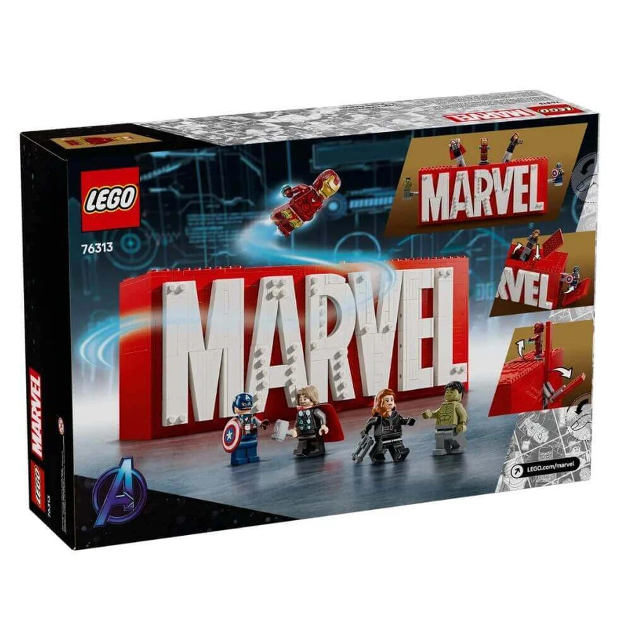 Логотип и минифигурки Marvel, 12 лет+, 76313, Lego: цены и характеристики