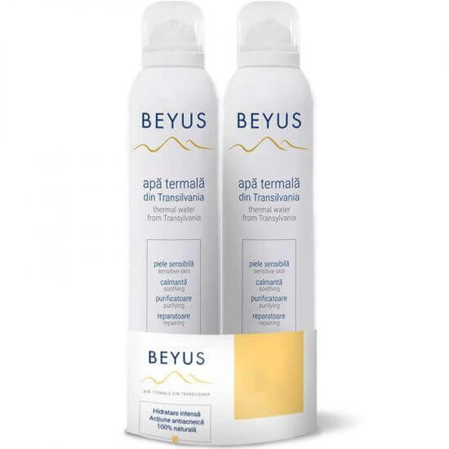 Трансильванська термальна вода в упаковці, 2х250 мл, Beyus: ціни та характеристики