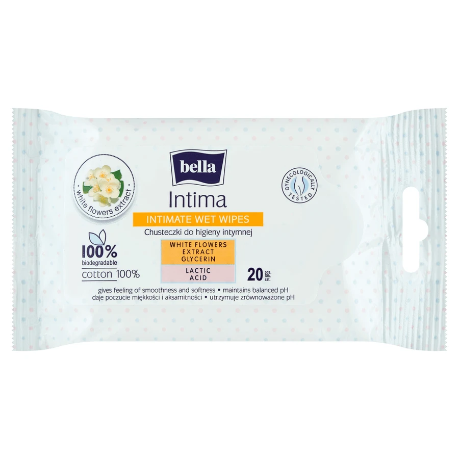 Bella Intima, влажные салфетки для интимной гигиены, 20 шт.: цены и характеристики