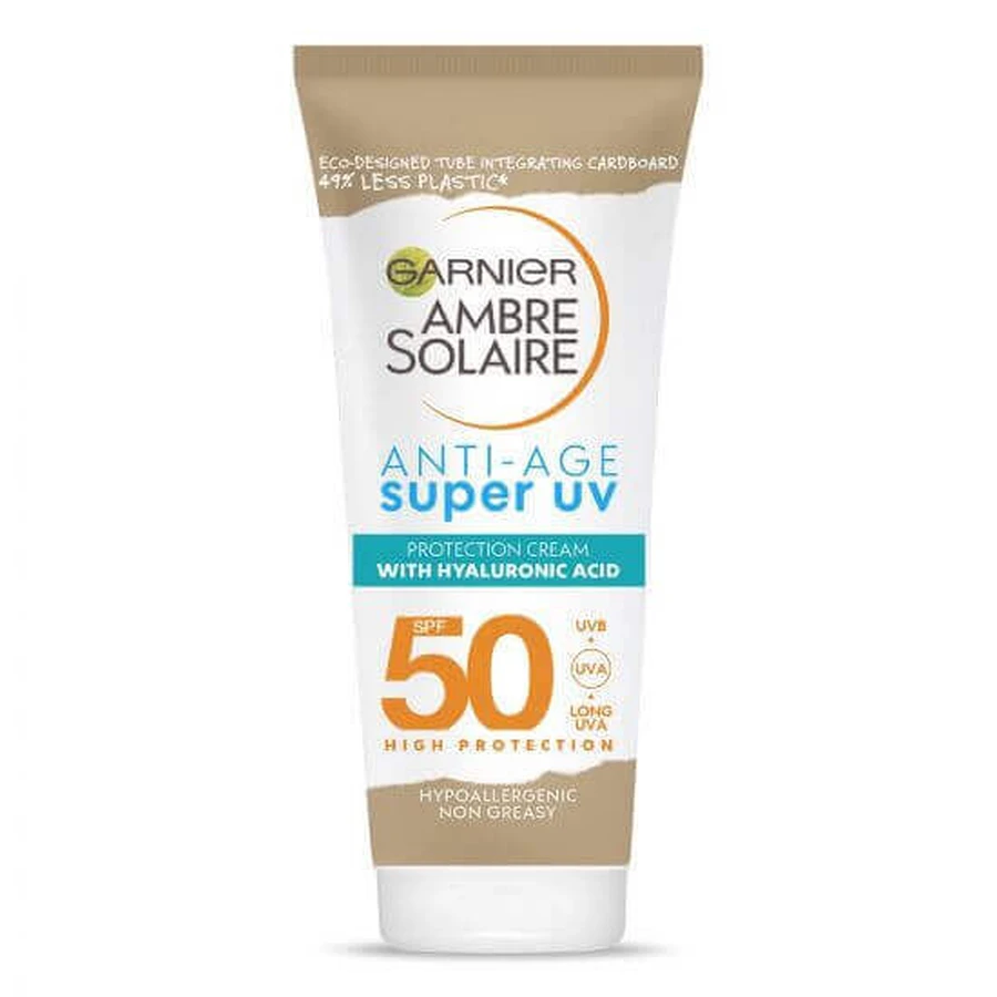 Солнцезащитный крем для лица Ambre Solaire против морщин SPF 50, 50 мл, Garnier: цены и характеристики