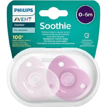 Пустышка Philips Avent Soothie Soother 0-6m 2 шт.: цены и характеристики