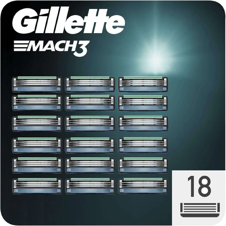 Gillette Mach3 Мужские сменные бритвенные головки 18 шт.: цены и характеристики