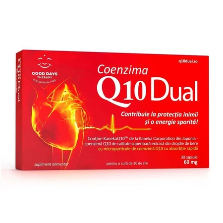 Коензим Q10 Дуал 60 мг Good Days Therapy Coenzyme Q10 Dual, 30 капсул: ціни та характеристики
