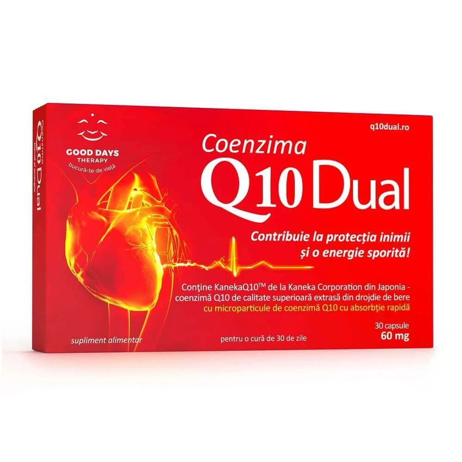 Коензим Q10 Дуал 60 мг Good Days Therapy Coenzyme Q10 Dual, 30 капсул: ціни та характеристики