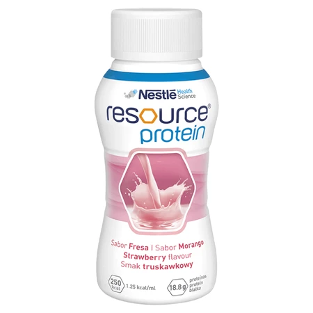 Ентеральне харчування Nestle Resource Protein зі смаком полуниці, 4 шт. х 200 мл: ціни та характеристики
