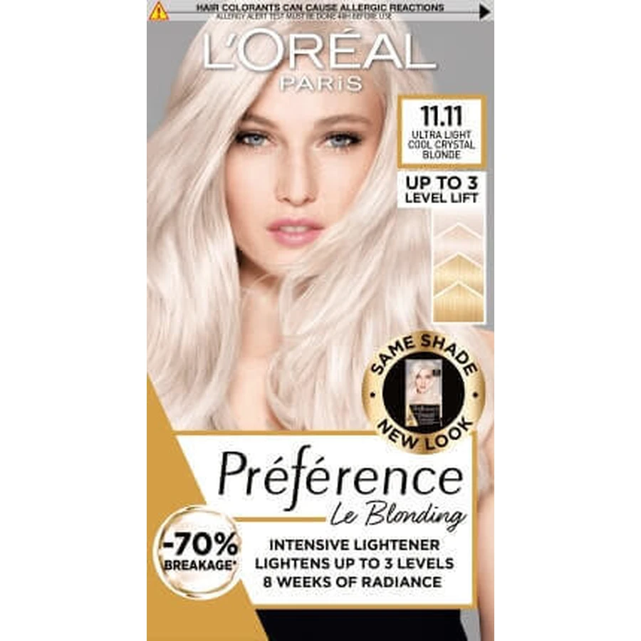 Loreal Paris Preference Permanent Colour Le Blonding 11.11 Ультра-светлый блондин с серым рефлексом, 1 шт.: цены и характеристики