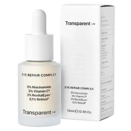 Комплекс для відновлення шкіри навколо очей Transparent Lab, ель для повік з ретинолом, 15 мл: ціни та характеристики