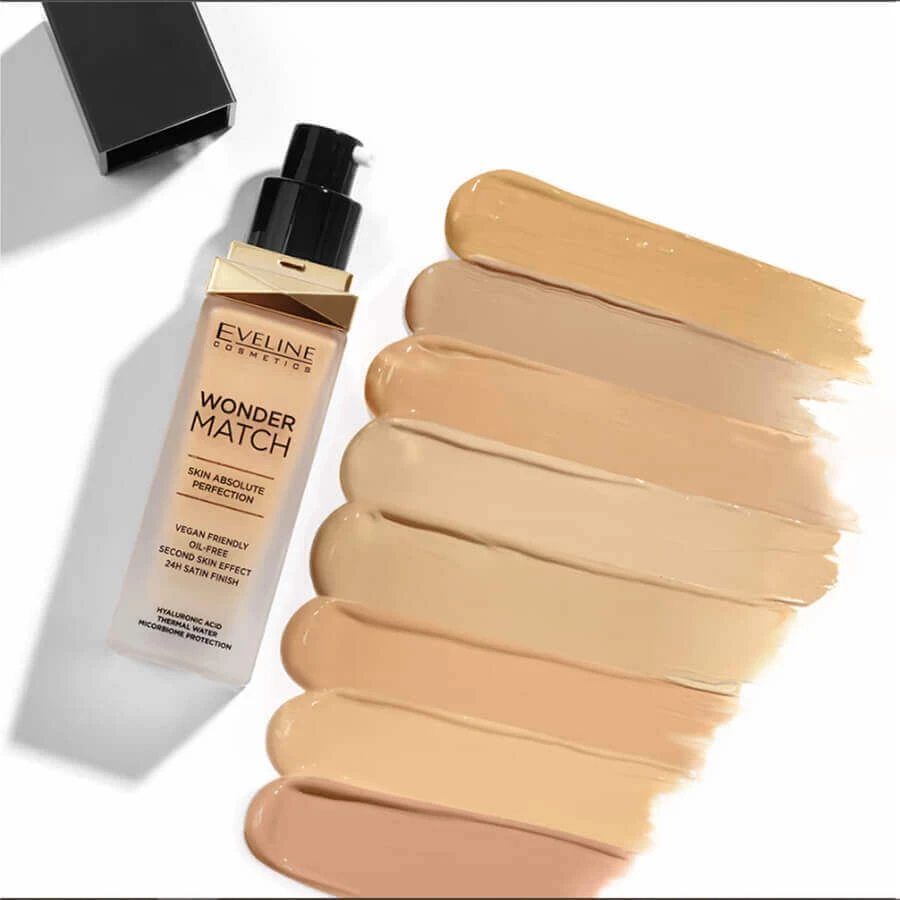 Eveline Cosmetics Wonder Match Foundation Розкішна тональна основа 45 Honey, 30 мл: ціни та характеристики