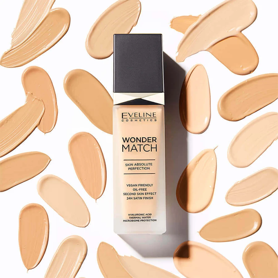 Eveline Cosmetics Wonder Match Foundation Розкішна тональна основа 45 Honey, 30 мл: ціни та характеристики