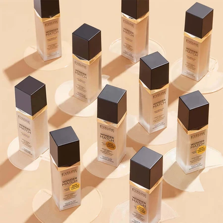 Eveline Cosmetics Wonder Match Foundation Розкішна тональна основа 45 Honey, 30 мл: ціни та характеристики