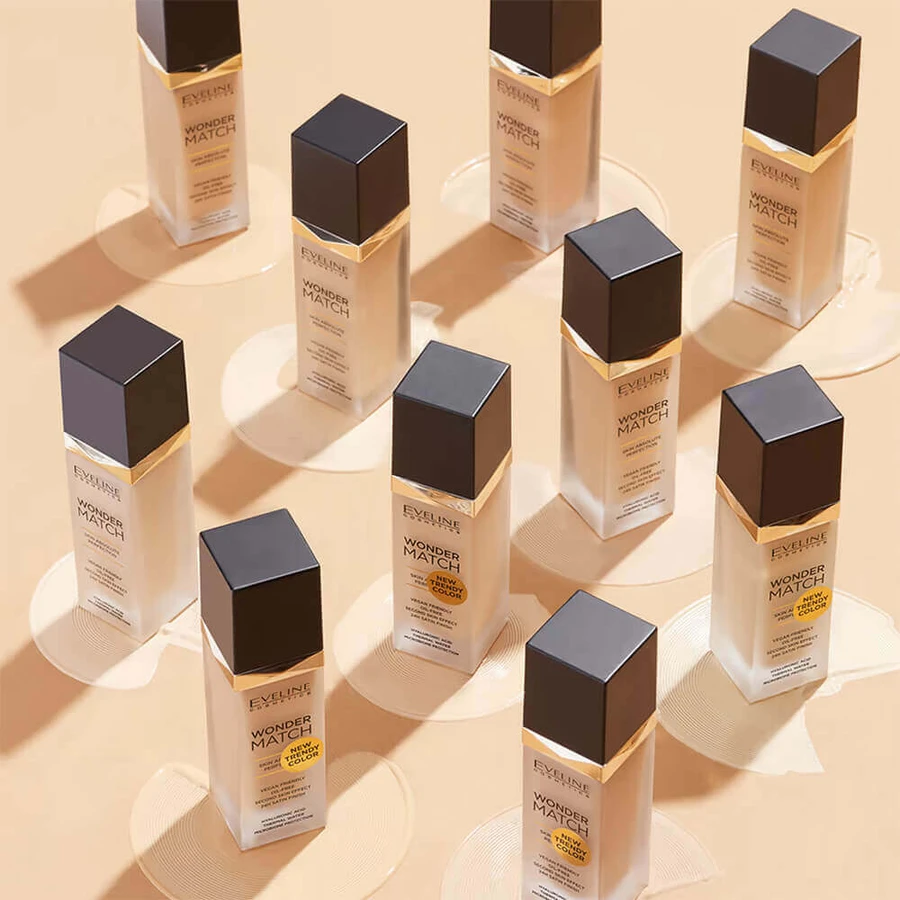 Eveline Cosmetics Wonder Match Foundation Розкішна тональна основа 45 Honey, 30 мл: ціни та характеристики