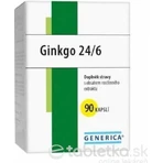 GENERICA Ginkgo 24/6 1×90 cps, пищевая добавка: цены и характеристики