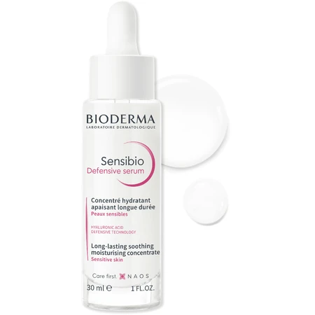 Bioderma Sensibio Defensive Serum, заспокійлива концентрована сироватка для розгладження зморшок для чутливої шкіри 30 мл: ціни та характеристики