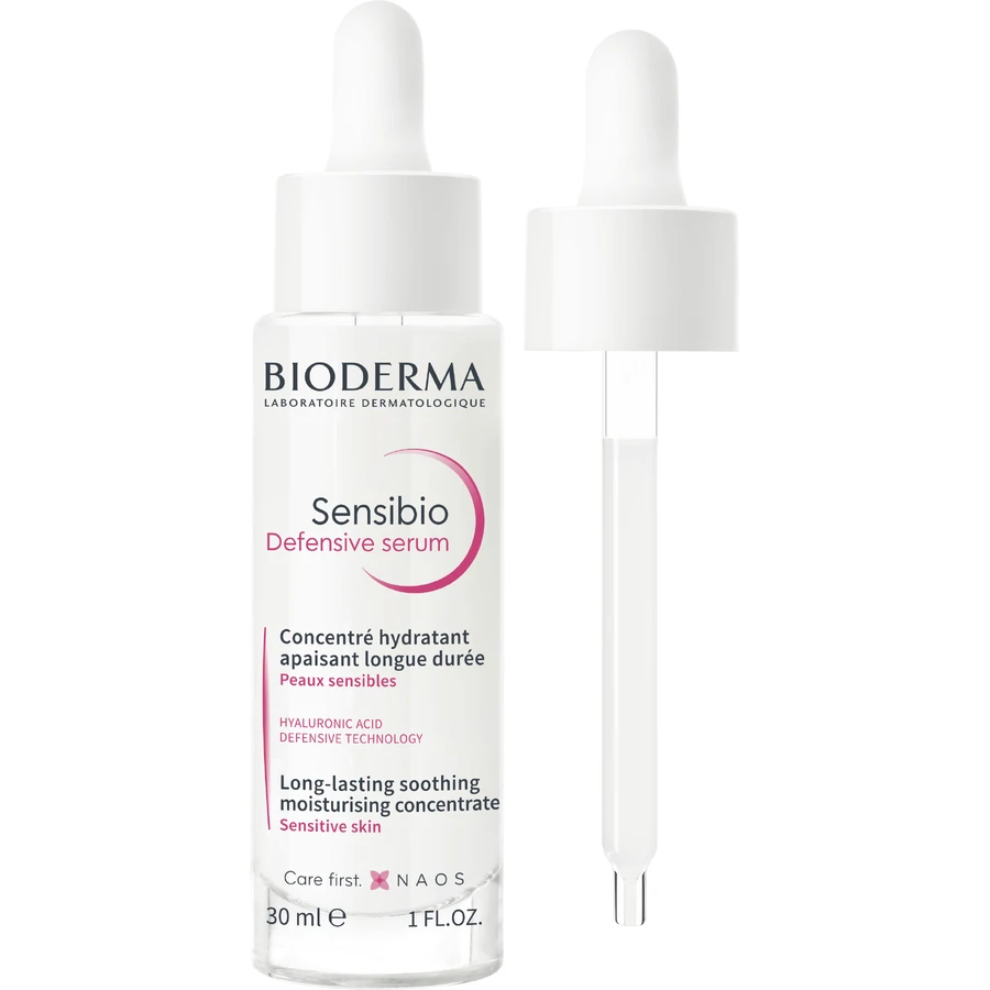 Bioderma Sensibio Defensive Serum, заспокійлива концентрована сироватка для розгладження зморшок для чутливої шкіри 30 мл: ціни та характеристики