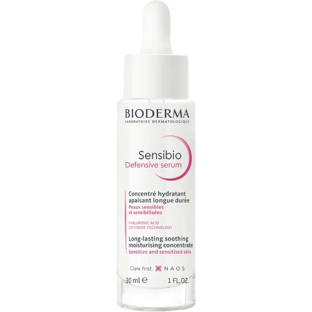 Bioderma Sensibio Defensive Serum, заспокійлива концентрована сироватка для розгладження зморшок для чутливої шкіри 30 мл: ціни та характеристики