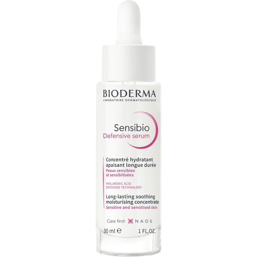 Bioderma Sensibio Defensive Serum, заспокійлива концентрована сироватка для розгладження зморшок для чутливої шкіри 30 мл: ціни та характеристики