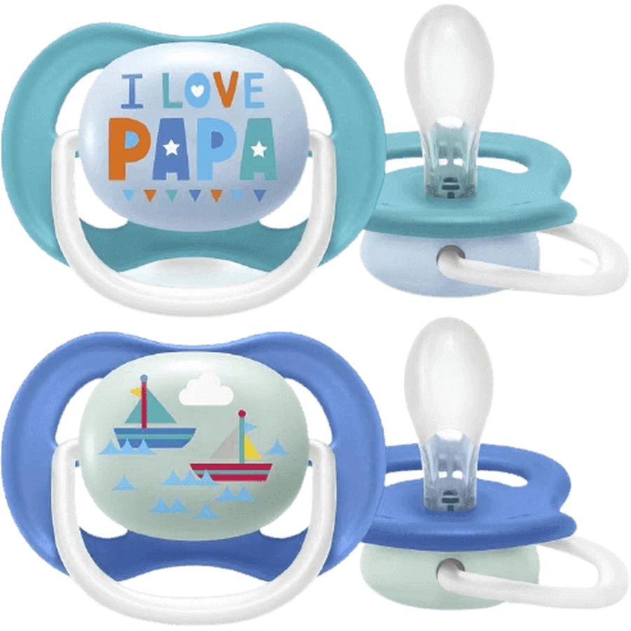 Пустушка Philips Avent Ultra air text 6-18м хлопчик 2 шт.: ціни та характеристики