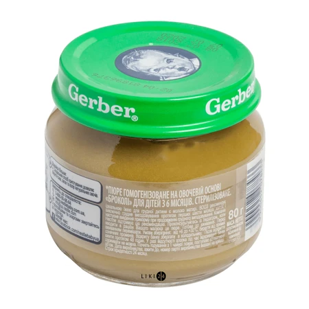 Овощное пюре Gerber Брокколи с 6 месяцев 80 г: цены и характеристики