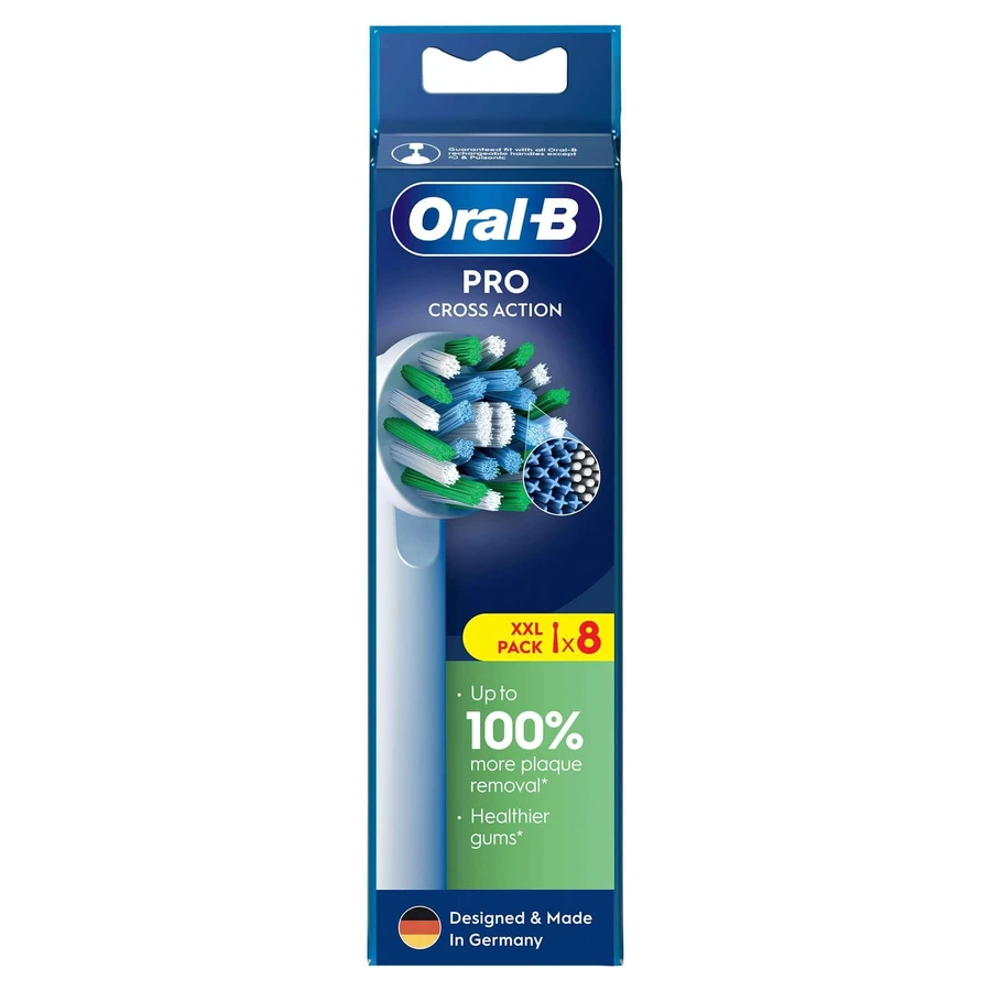 Oral-B Pro Cross Action, сменные щетинки для электрической зубной щетки Clean Maximiser, 8 штук: цены и характеристики