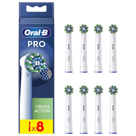 Oral-B Pro Cross Action, сменные щетинки для электрической зубной щетки Clean Maximiser, 8 штук: цены и характеристики