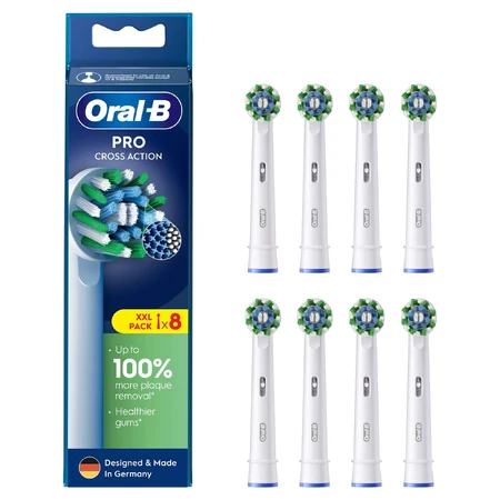 Oral-B Pro Cross Action, сменные щетинки для электрической зубной щетки Clean Maximiser, 8 штук: цены и характеристики
