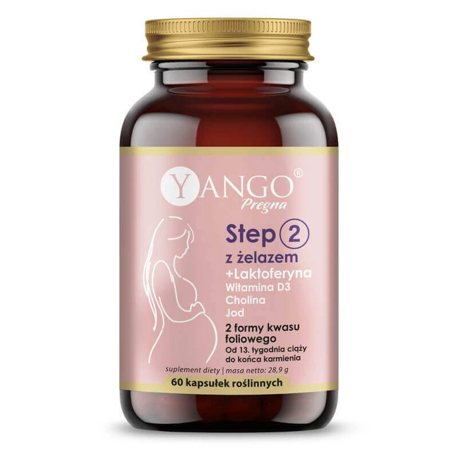 Yango Pregna Step 2 с элазой, 60 капсул roline: цены и характеристики