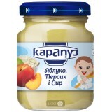 Пюре Карапуз Яблуко, персик і сир, 200 г