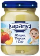 Пюре Карапуз Яблуко, персик і сир, 200 г