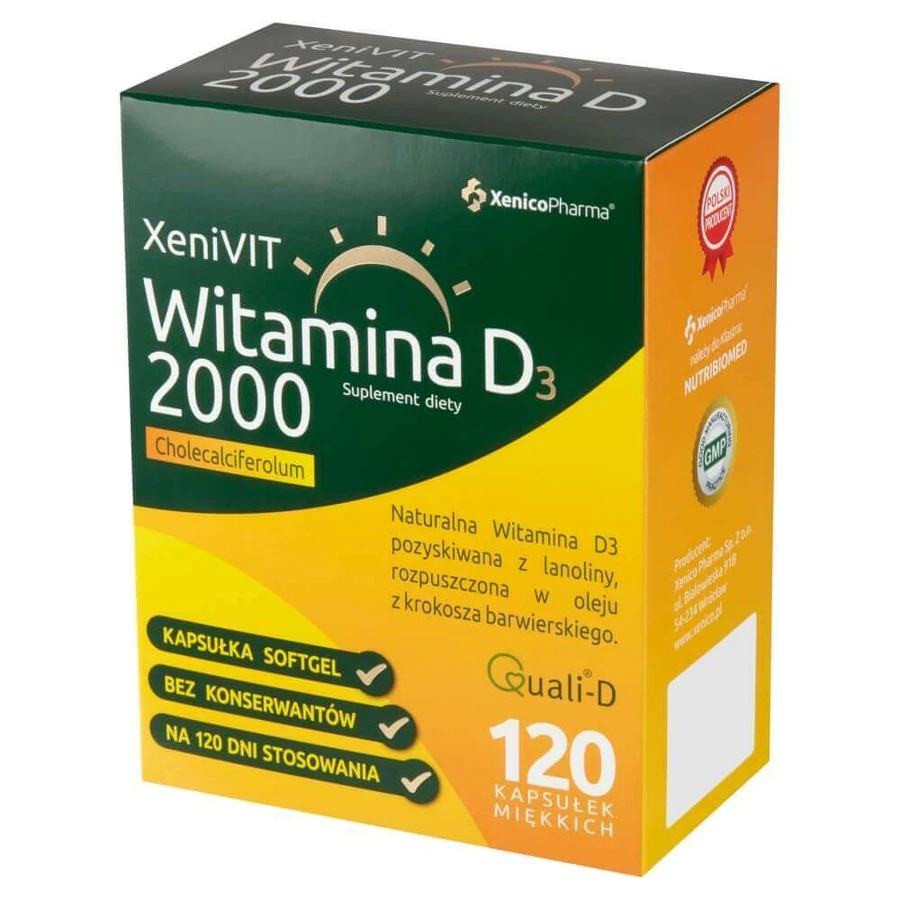 XeniVit Витамин D3 2000, 120 микрокапсул: цены и характеристики