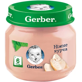 Мясное пюре Gerber Нежный цыплёнок с 6 месяцев 80 г