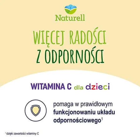 Naturell Вітамін С для дітей 50 мг, зі смаком бузини та яблука, 60 таблеток, які можна жувати та ковтати: ціни та характеристики