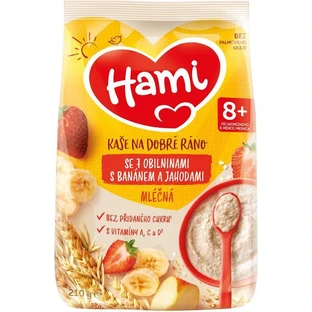 Hami Kaa mliena с 7 злаками с бананом и клубникой 210 г