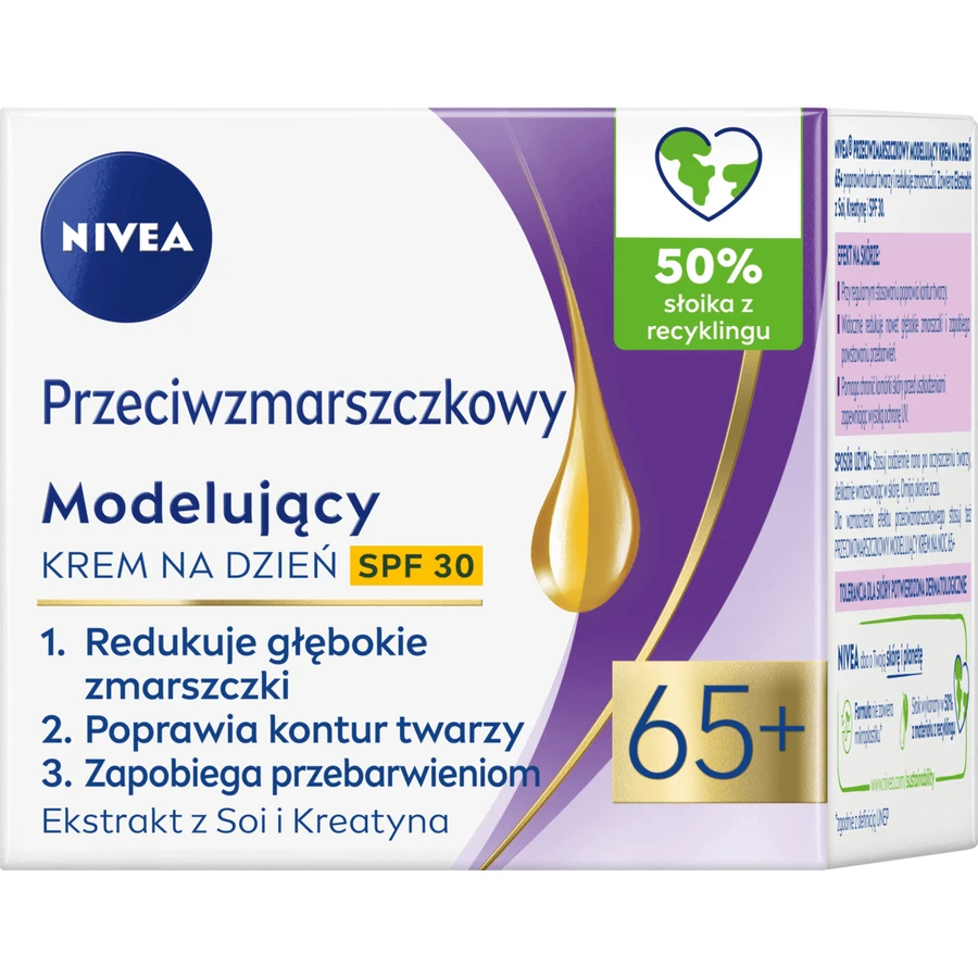 Nivea Денний крем проти зморшок + шейпінг SPF30 65+, 50 мл: ціни та характеристики