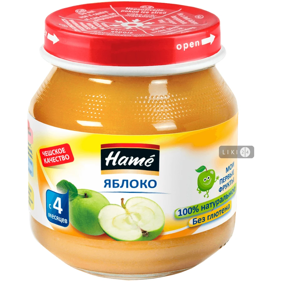 Пюре на фруктовой основе для детского питания (консервы) тм "hame" яблоко 125 г: цены и характеристики
