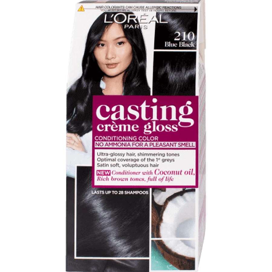 Loreal Paris CASTING CREME GLOSS CASTING CREME GLOSS Цвет pr 210 черный сине-коричневый, 1 шт.: цены и характеристики