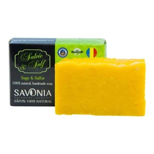 Натуральне мило з шавлією та сіркою, 90 г, Savonia