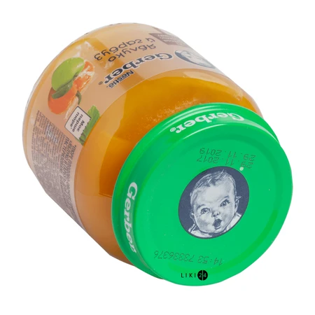 Плодово-овощное пюре Gerber Яблоко и тыква с 6 месяцев 130 г: цены и характеристики